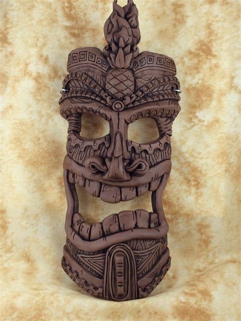 Tiki Mask By Sherman Oberson Tiki Faces Tiki Mask Tiki Totem