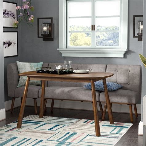 It can be used as the main dining space of the kitchen. Ivy Bronx Bucci 4 Piece Breakfast Nook Dining Set & Reviews | Wayfair