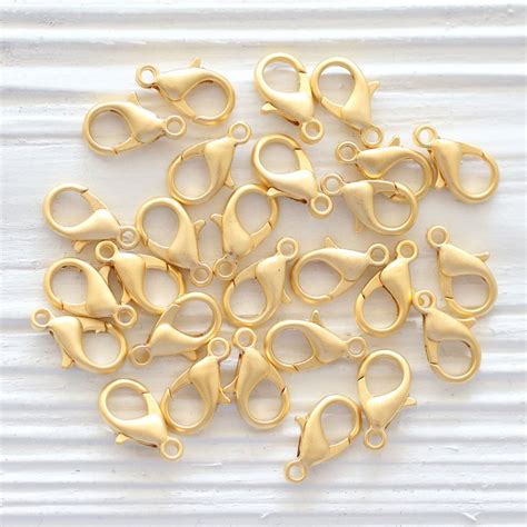 10pc 14mm Gold Lobster Clasp Lobster Claw Clasp Jewelry Clasps For
