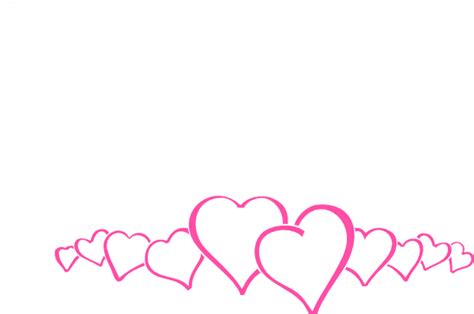 Hot Pink Heart Border Clip Art At Vector Clip Art Online