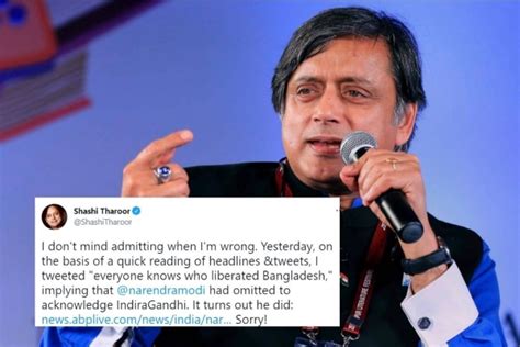 Shashi Tharoor Says Sorry For Slamming Pm Modi After Pursuing Half Knowledge Newsbharati