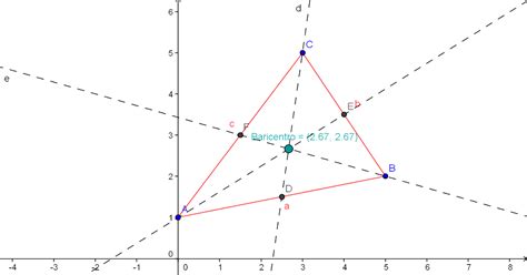 Laura Baricentro De Un Triángulo Geogebra