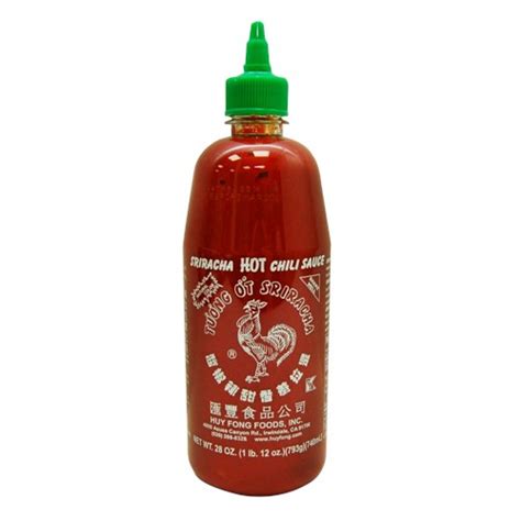 Huy Fong Sriracha Hot Chili Sauce 28oz Hana Food Distributors Inc Organic Foods Natural