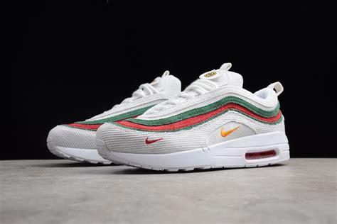 Mens And Womens Nike Air Max 197 Vf Sw Whitered Green Aj4219 163