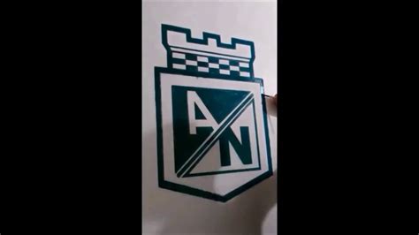 Dibujando Escudo De Atletico Nacional Parte 2 Youtube
