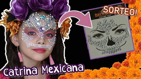 Catrina Mexicana Glam Con Piedras Maquillaje Catrina 2020 Youtube