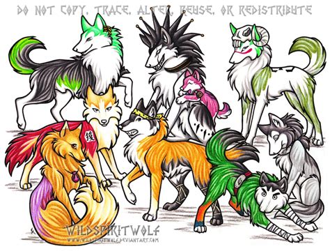 Anime Wolves Commission By Wildspiritwolf On Deviantart