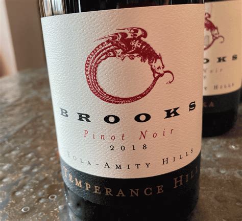 Oregon Wine 2018 Brooks Winery Temperance Hill Pinot Noir Winerabble