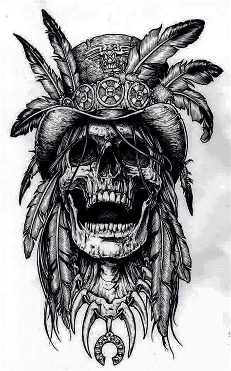 Resultado De Imagem Para Tattoo Skull Indian Skull Tattoos Skull