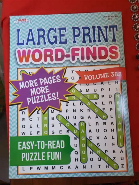 Large Print Word Finds Puzzle Books New Kappa Vol 382 450 Picclick
