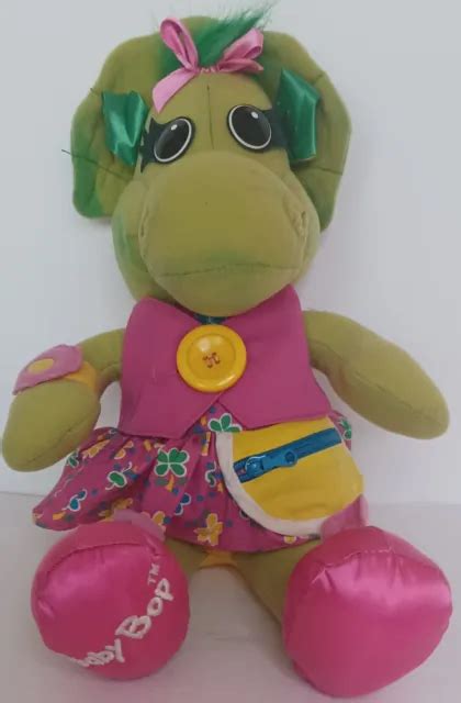 Vintage 1993 Talk N Dress Baby Bop Plush Talking Doll Barney Playskool