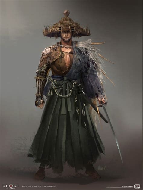 The Ghost Of Tsushima Design Drawings And Original Paintings