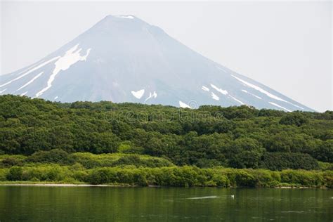 Volcano On Kamchatka Stock Image Image Of Reflection 62957017