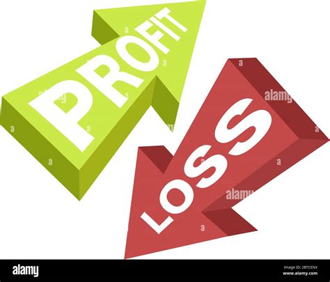 Profit And Loss Illustration Vector On White Background Stock Vector