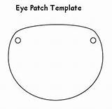 Patch Eye Pirate Template Templates Coloring sketch template
