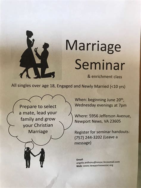 Marriage Seminar And Enrichment Classrecurring Click For Details