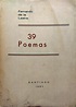 39 Poemas de Lastra, Fernando de la ( 1932-1990 ): Bien Encuadernación ...