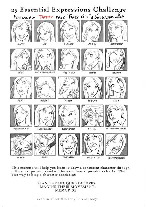 25 Expressions Challenge Tammy By Ritam On Deviantart This Is Good