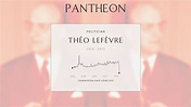 Théo Lefèvre Biography | Pantheon