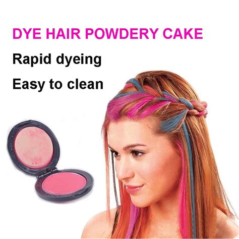 Disposable Hair Dye Powder Cake Fashion Colorful Colors Styling Chalk