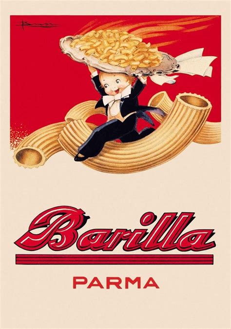 Barilla Parma Vintage Italian Posters Vintage Advertising Posters