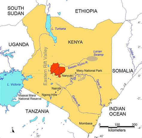 Download scientific diagram | map of kenyan counties (source: Location of Laikipia County (in red), Kenya. Map from Butynski & De... | Download Scientific Diagram