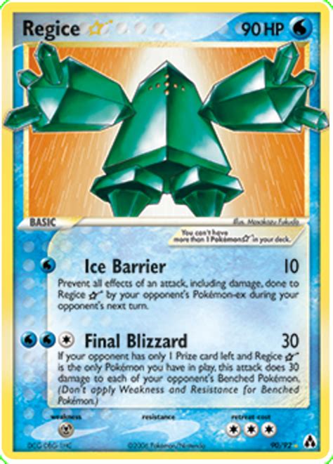 You can assemble your deck out of differed cards with new capacities. Regice * - EX Legend Maker #90 Pokemon Card