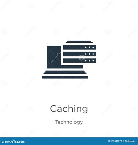 Caching Icon Vector Trendy Flat Caching Icon From Technology