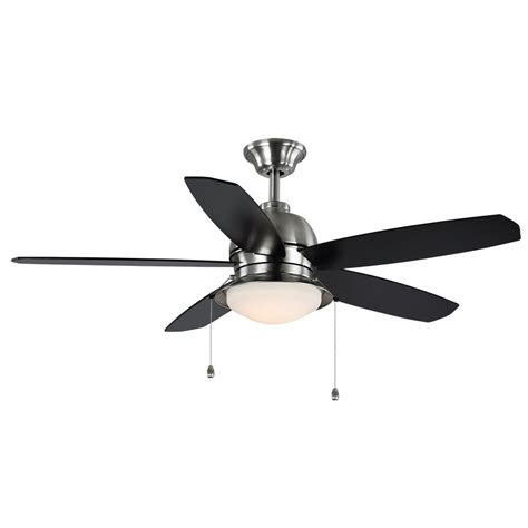 The 7 best rated outdoor ceiling fans home decorators kensgrove outdoor ceiling fan hunter key biscayne weathered zinc patio ceiling fan Southwestern 52 in. LED Indoor/Outdoor Brushed Nickel ...