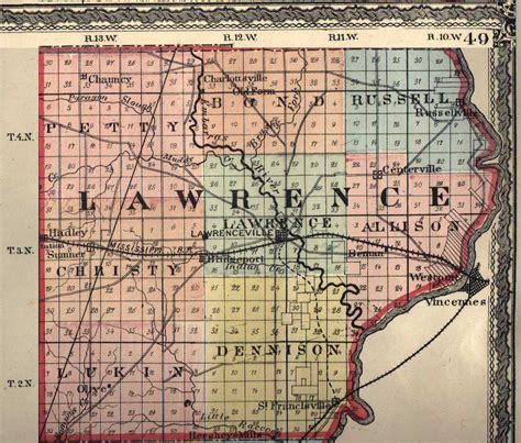 Lawrence County Illinois Maps And Gazetteers