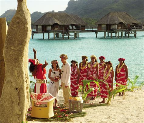 Beautiful Four Seasons Bora Bora Tahiti Wedding Bora Bora Beaches