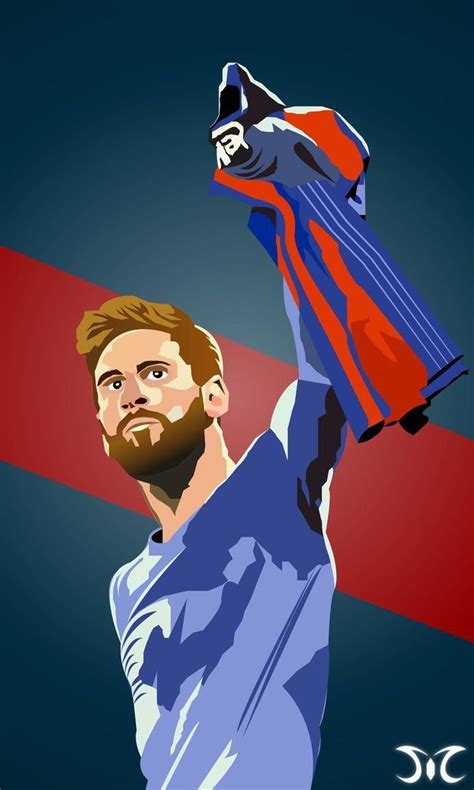 Leo Messi Cartoon Art Wallpapers Download Mobcup