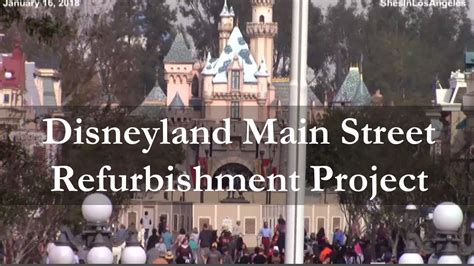 Disneyland Main Street Refurbishment Project Youtube