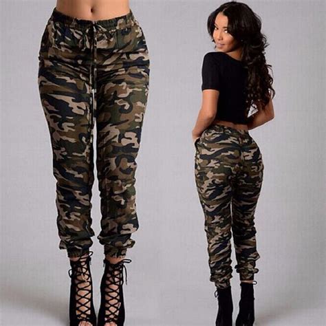 2019 Fashion New Army Green Camouflage Pants Plus Size