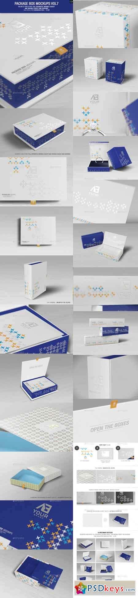 Download Package Box Mockups Vol7 9924029 » Free Download Photoshop Vector Stock image Via Torrent ...