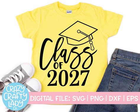 Class Of 2027 Svg 7th Grade Cut File Senior 1st Day Shirt Etsy