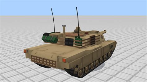 M1a2 Abrams Tank Minecraft Pe Addon