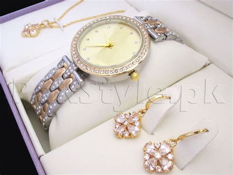 Elegant Jewellery And Watch T Set Price In Pakistan M010959 2023
