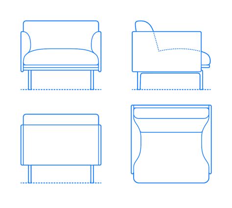 Bolster Armchair Dimensions And Drawings Dimensionsguide