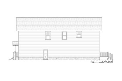 20 Foot Wide House Plan With 4 Upstairs Bedrooms 31609gf