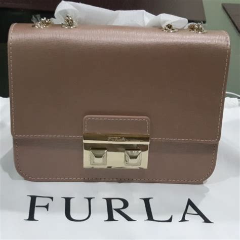 Furla Bella Mini Chain Crossbody In Rose Gold Shopee Malaysia