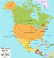 Printable Map Of North America