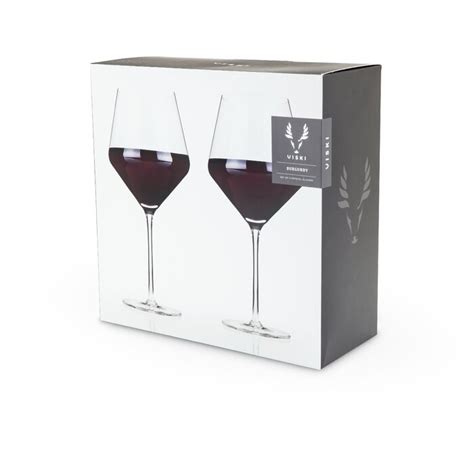 Viski Raye 2 Piece 21oz Lead Crystal All Purpose Wine Glass Stemware Set And Reviews Wayfair