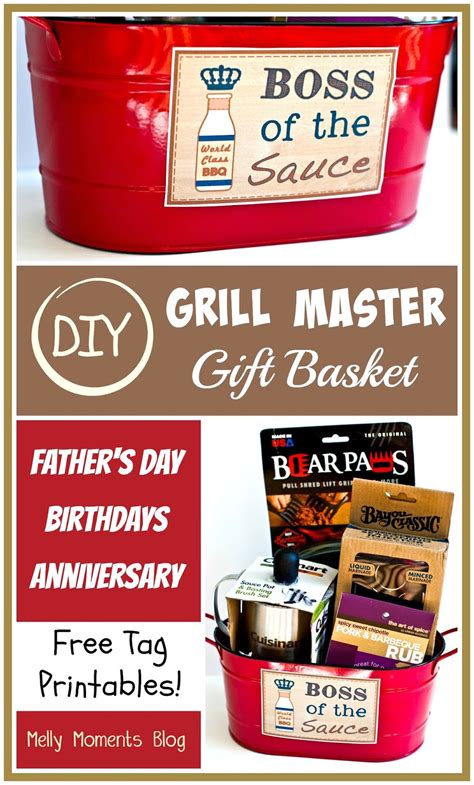Fill it with personally chosen items or homemade treats. DIY Gift Basket for Men (Grill Master Edition)