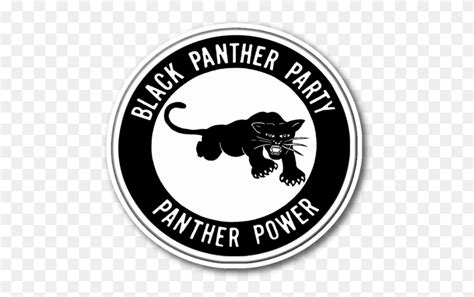 Black Panther Party Label Text Logo Hd Png Download Flyclipart