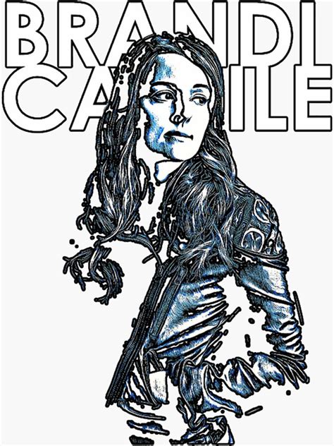 Brandi Carlile Singer Woman America Sticker By Tantiepdns Redbubble