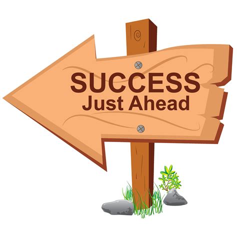 Success Just Ahead Wooden Sign Creative Daddy