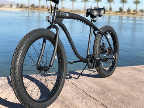 Fat Tire Beach Cruiser Bike 26x3 Black 57mm