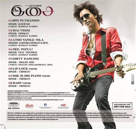 Isai Tracklist Tamil Movie Music Reviews And News