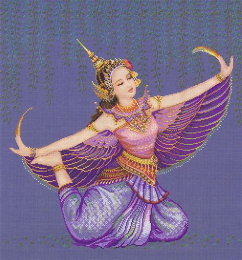 See more ideas about native american, cross stitch, stitch. Manorah Thai Dancer - cross stitch pattern by Pinn Stitch